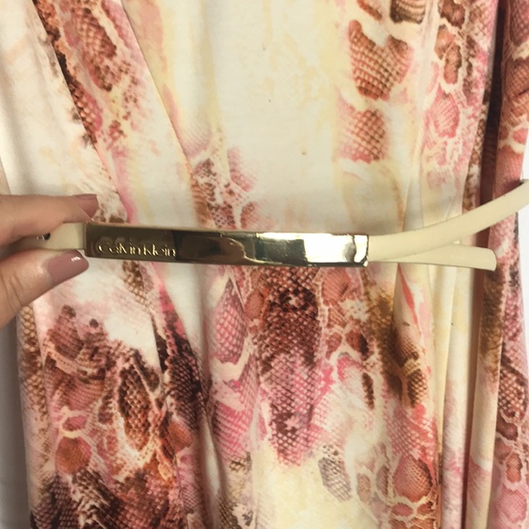 Calvin Klein Snake Print Midi Dress - Picture 3 of 9